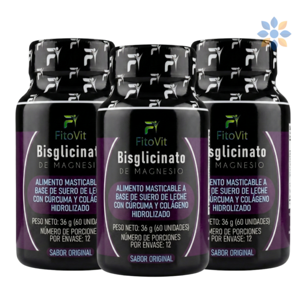Bisglicinato de Magnesio Fitovit 60 Und Masticable