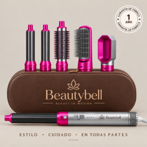 Secador Ondulador Cepillo 5 en 1 Beautybell – Cable Giratorio 360°