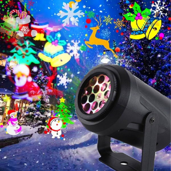 Proyector LED Navideño para Decoración Interiores y Exteriores