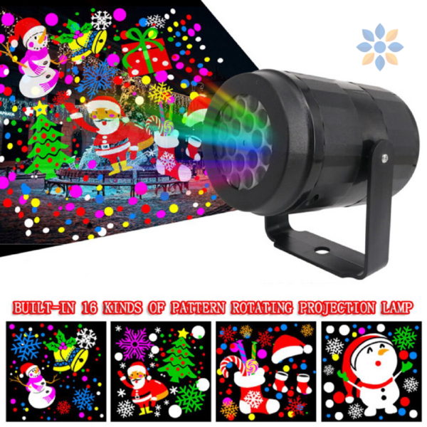 Proyector LED Navideño para Decoración Interiores y Exteriores