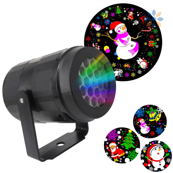 Proyector LED Navideño para Decoración Interiores y Exteriores