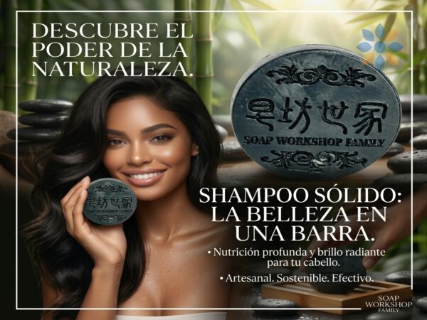 Champú Sólido Anticaída Natural para Cabello Fuerte